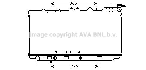 AVA QUALITY COOLING radiatorius, variklio aušinimas DN2115